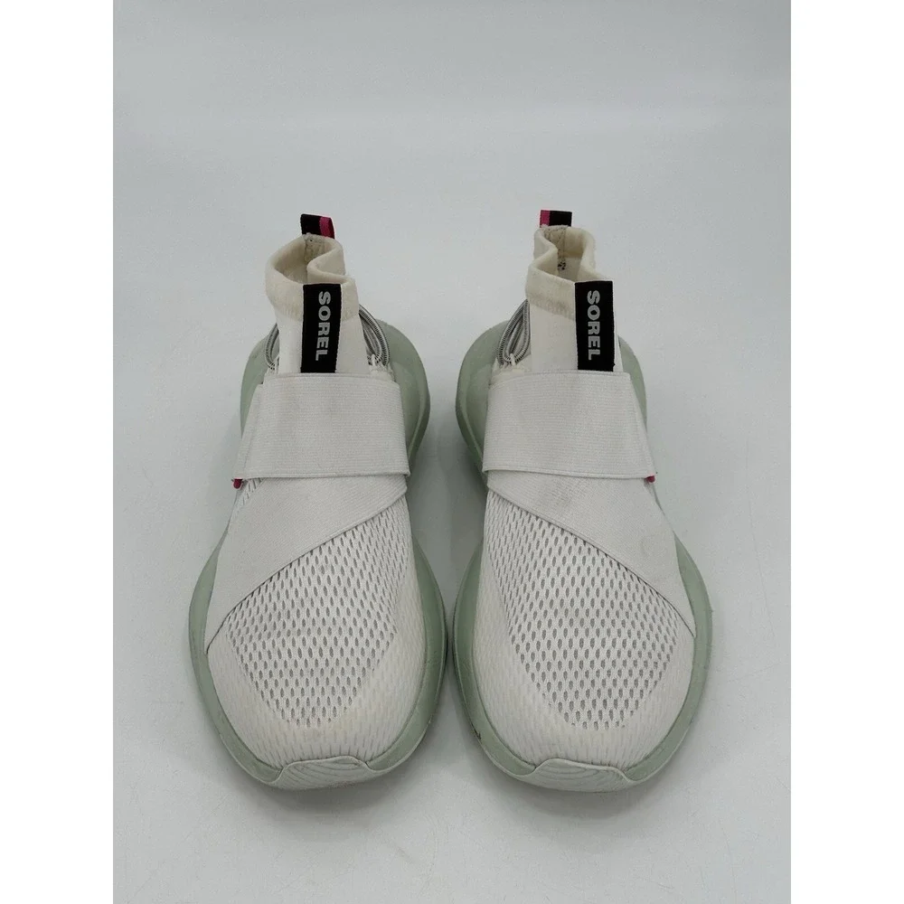 Sorel Women's Shoes NL 4818-125. Size‎ 9.5 Explorer Defy Mid. Green And White